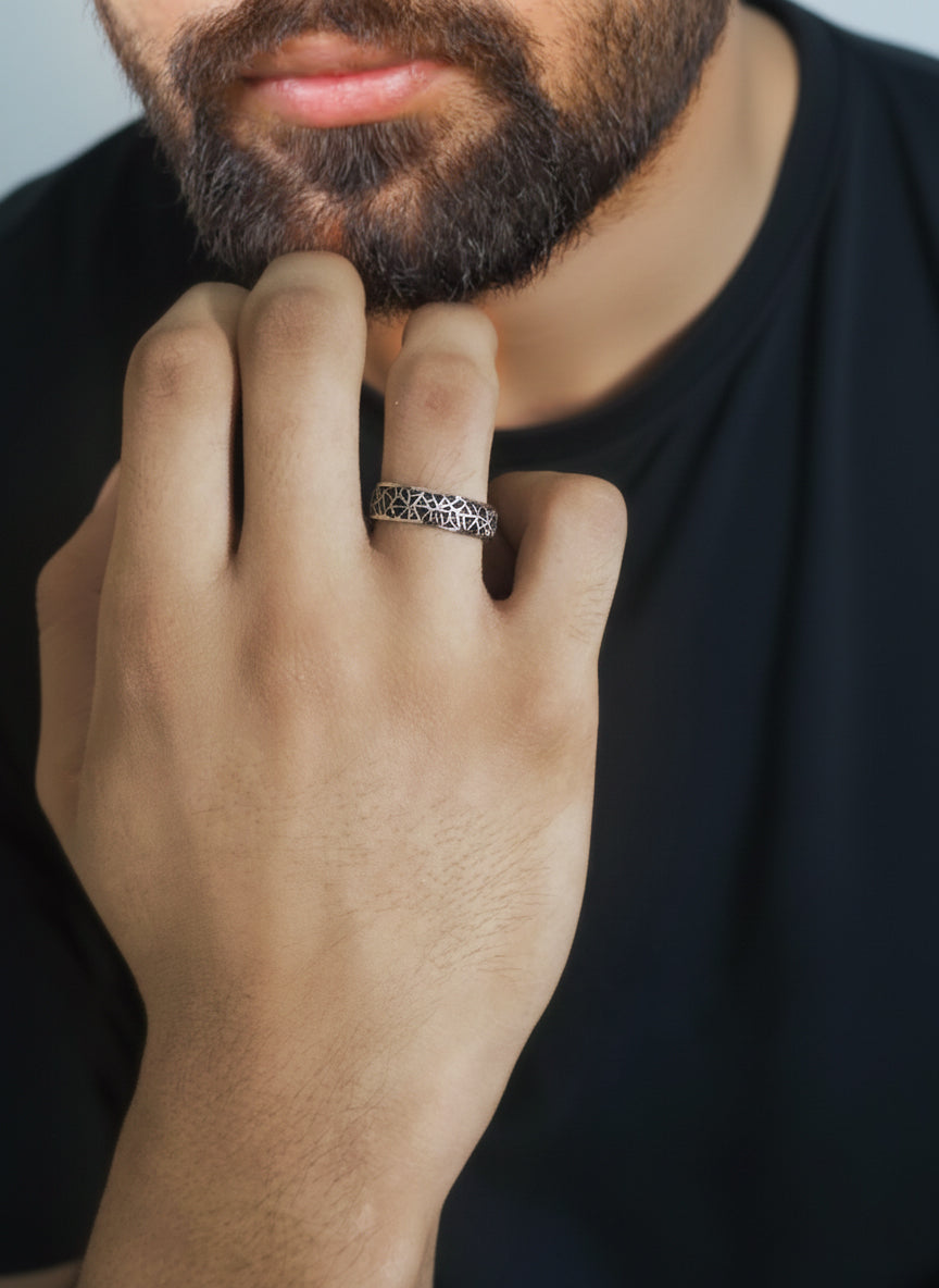 Vyom- Silver Ring