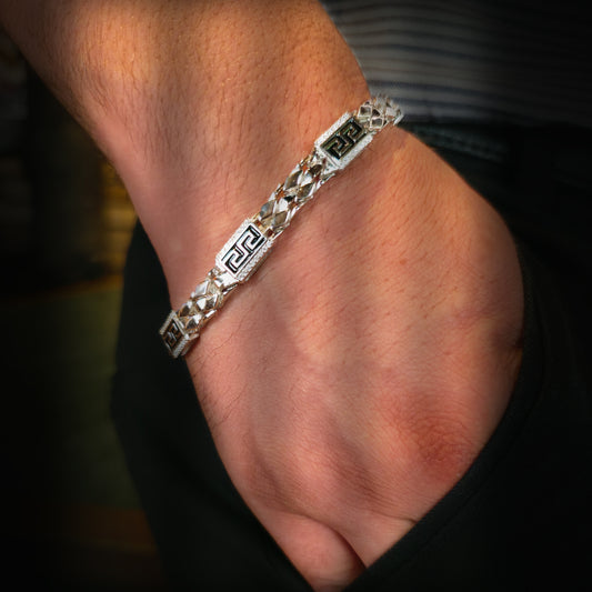 Greeky - Silver Bracelet