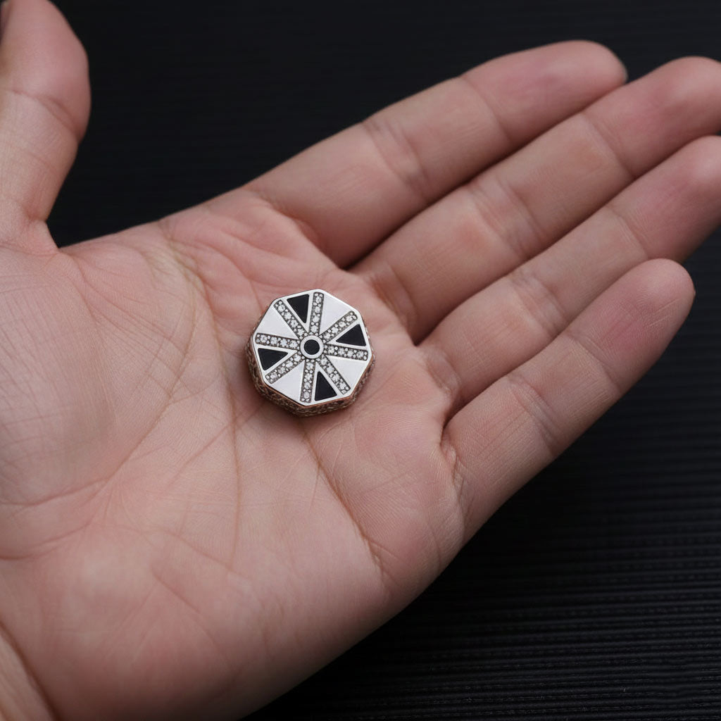 Ivan - Silver Button