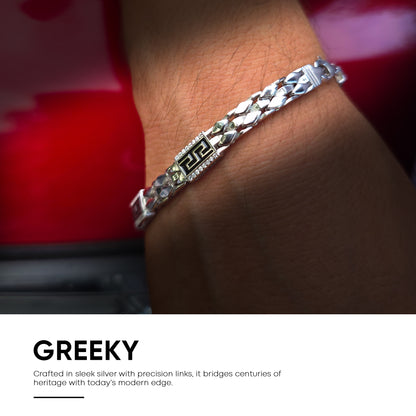 Greeky - Silver Bracelet