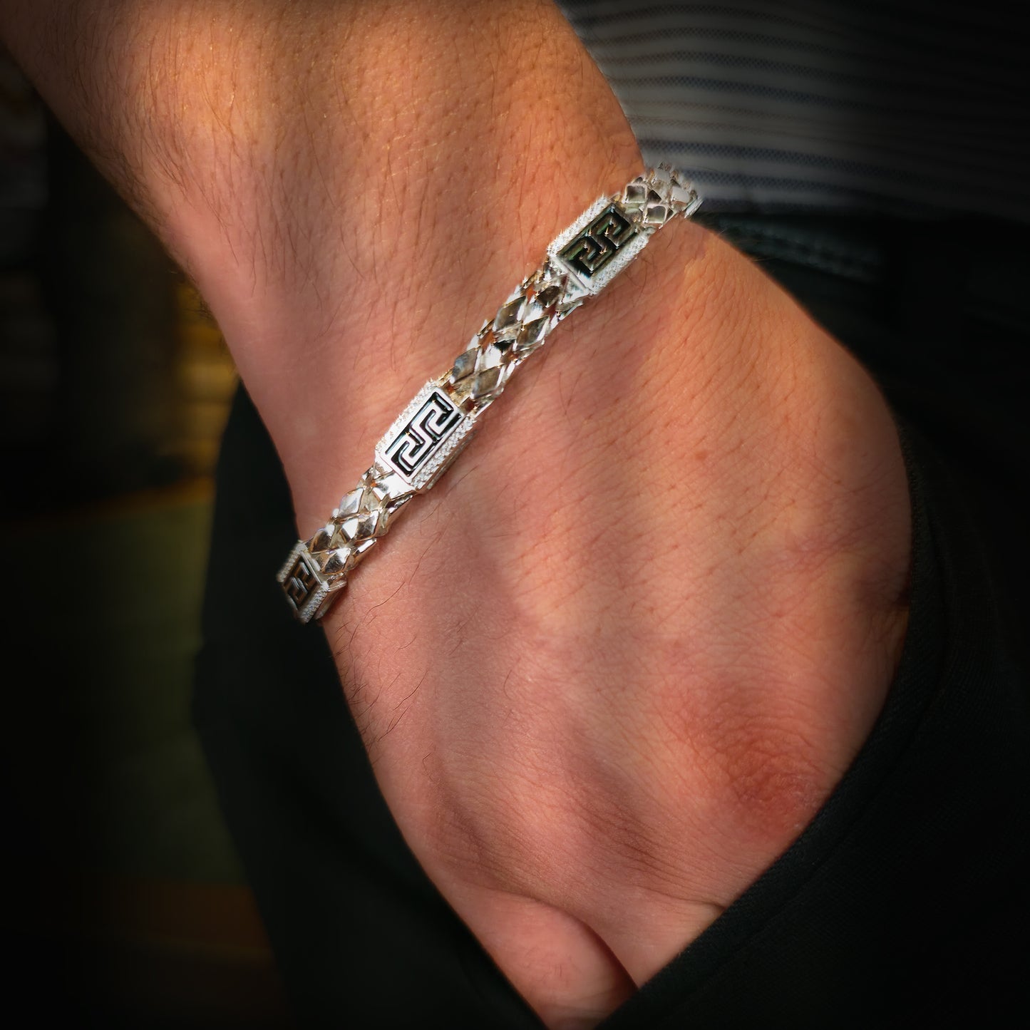 Greeky - Silver Bracelet