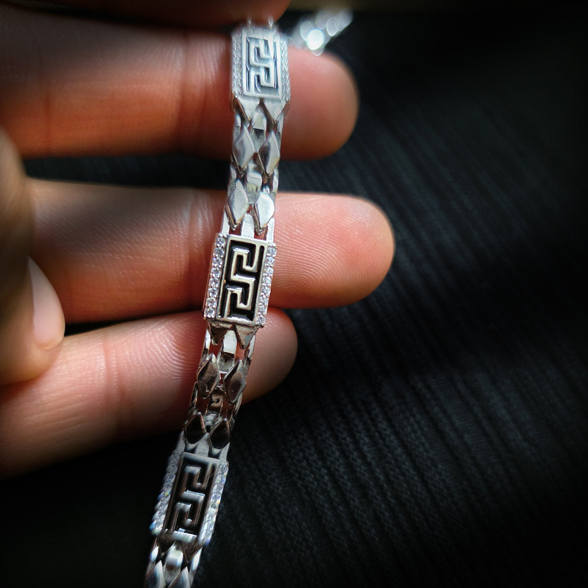 Greeky - Silver Bracelet