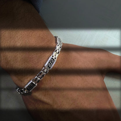 Greeky - Silver Bracelet
